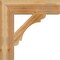 Ekena Millwork Olympic Block Rough Sawn Bracket, Western Red Cedar, 6"W x 26"D x 26"H BKT06X26X26OLY05RWR - alternate 2